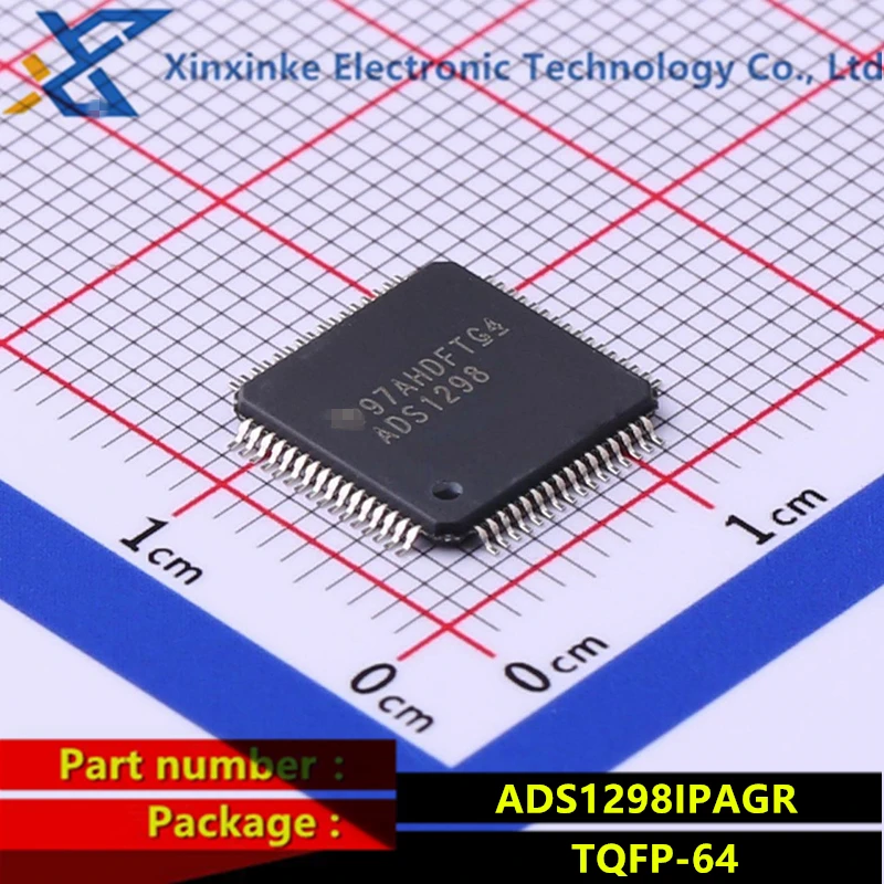 ADS1298IPAGR TQFP-64 8-channel 24 bit analog-to-digital converter with integrated ECG front end ADS1298 brand new Original