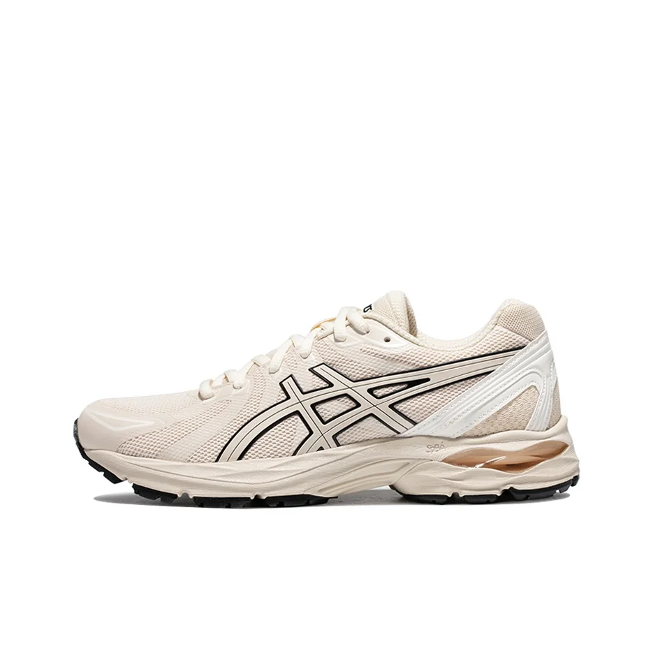 ASICS Gel Flux CN Textile, Synthetic Leather Abrasion Resistant Rebound Low top Sprint Running Shoes Women's Beige 1012B464-200