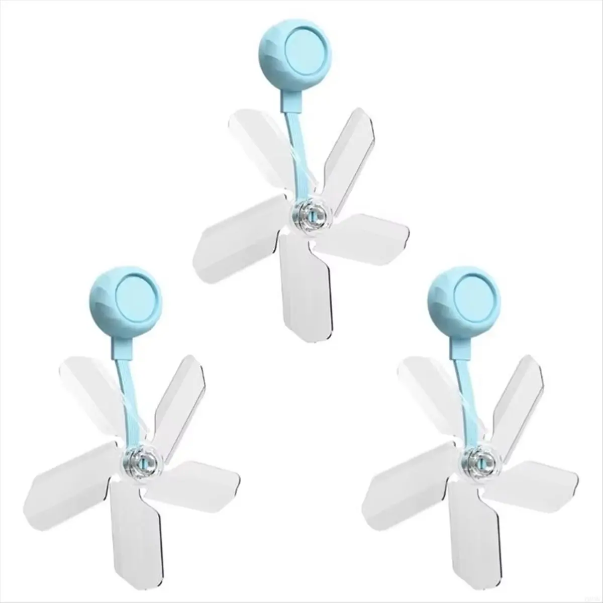ABNH 3Pcs Windmill Shaped Suction Cup Air Conditioning Ventilator - Anti-Direct Blowing, Windproof, Saving Guide Fan