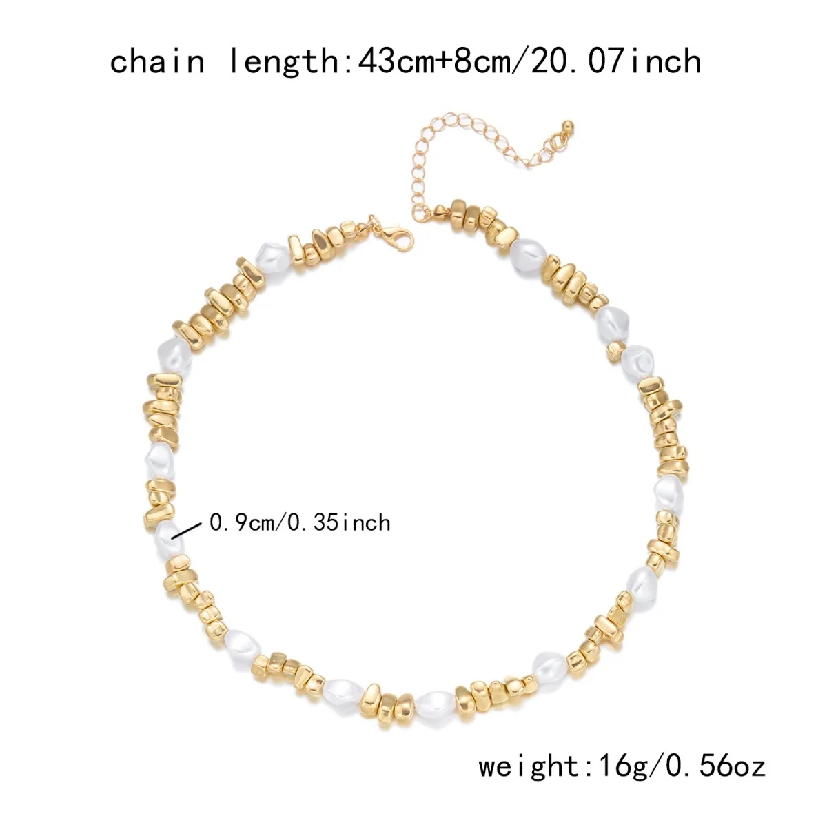 Punk Mehrschichtige Simulierte Perlen Unregelmäßiger Hohler Quadratischer Anhänger Halskette für Damen und Herren Vintage Herz-Quasten-Choker Party-Schmuck – Detail 24