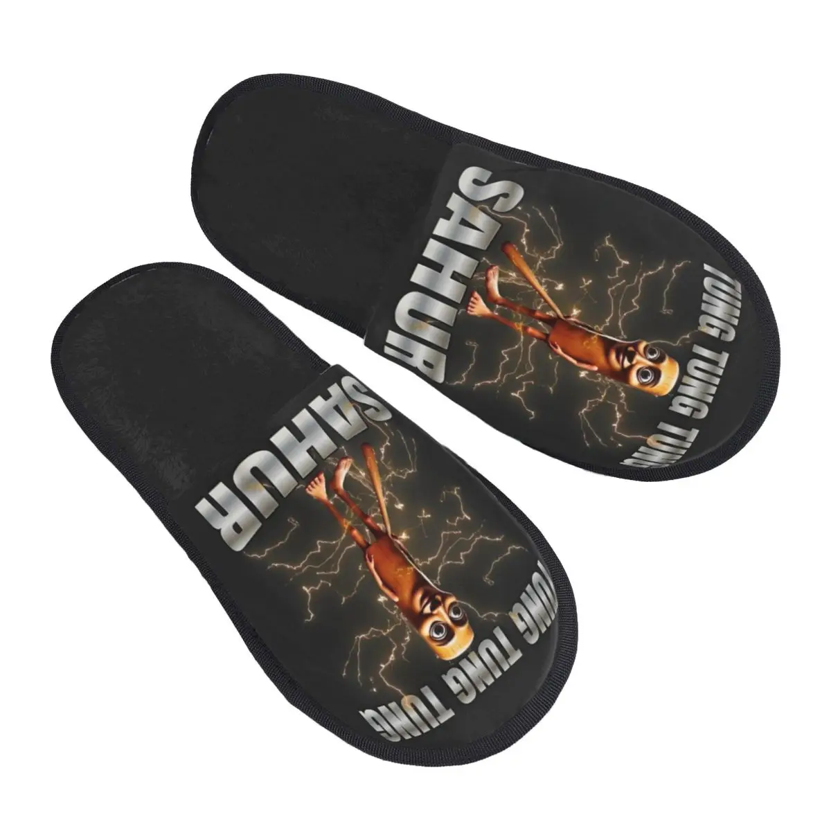 Custom Print Women Italian Brainrot House Slippers Soft Warm Animals Cartoon Memory Foam Fluffy Slipper Indoor Outdoor Shoes