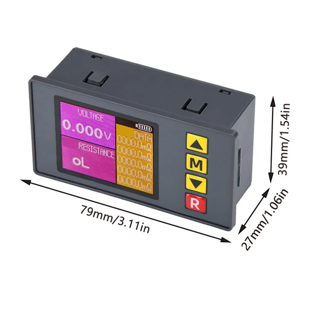 1pc ts457 tensão resistência interna testador suporte ajuste de exibição de tensão com cabo de alimentação de 2 pinos