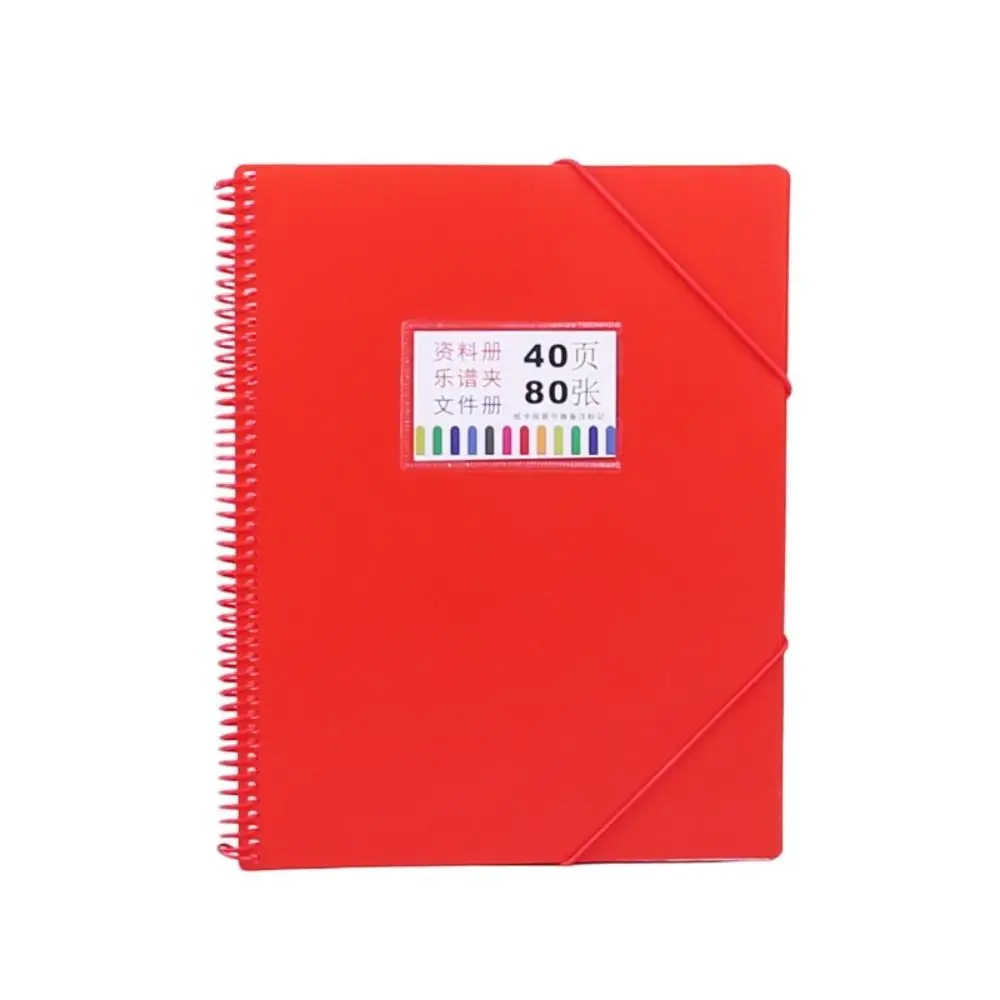 New A4 File Folders with 40 Pockets Portable Documents Organizer Versatile Large Capacity File Organizer for Students
