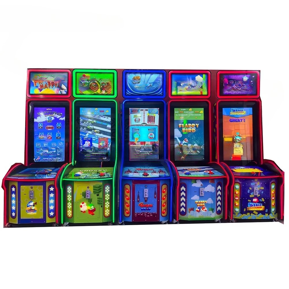 Arcade Slot Skill Game Console Kids Redeem Flappy Bird Dash Fast Drop Arcad Video Console