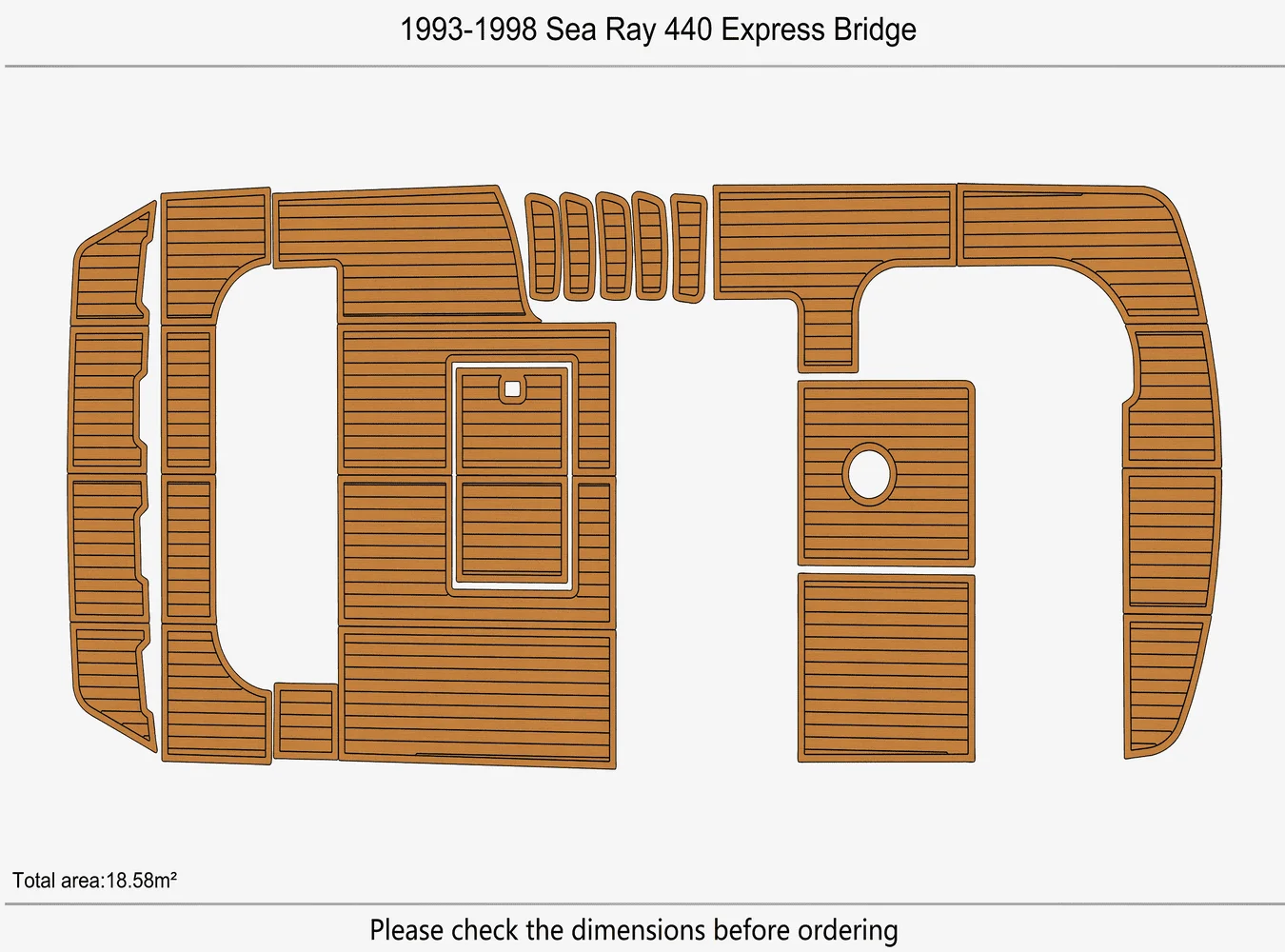 1993-1998 Sea Ray 440 Express Bridge  1/4