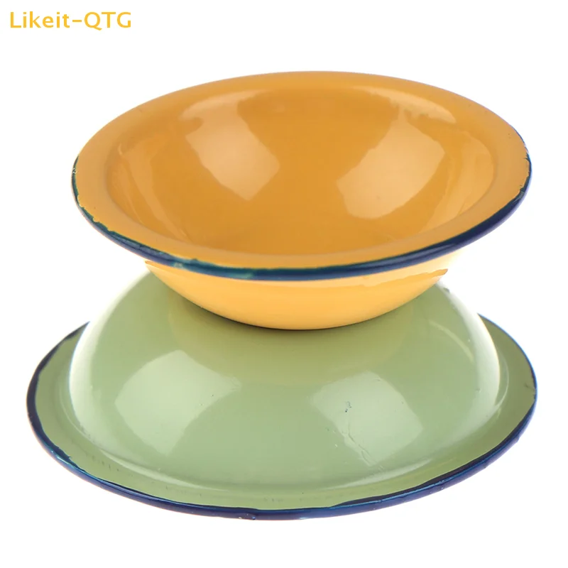 

NEW 1/12 Dollhouse Miniature Retro Mini Soup Pots Kitchen Accessories Toys