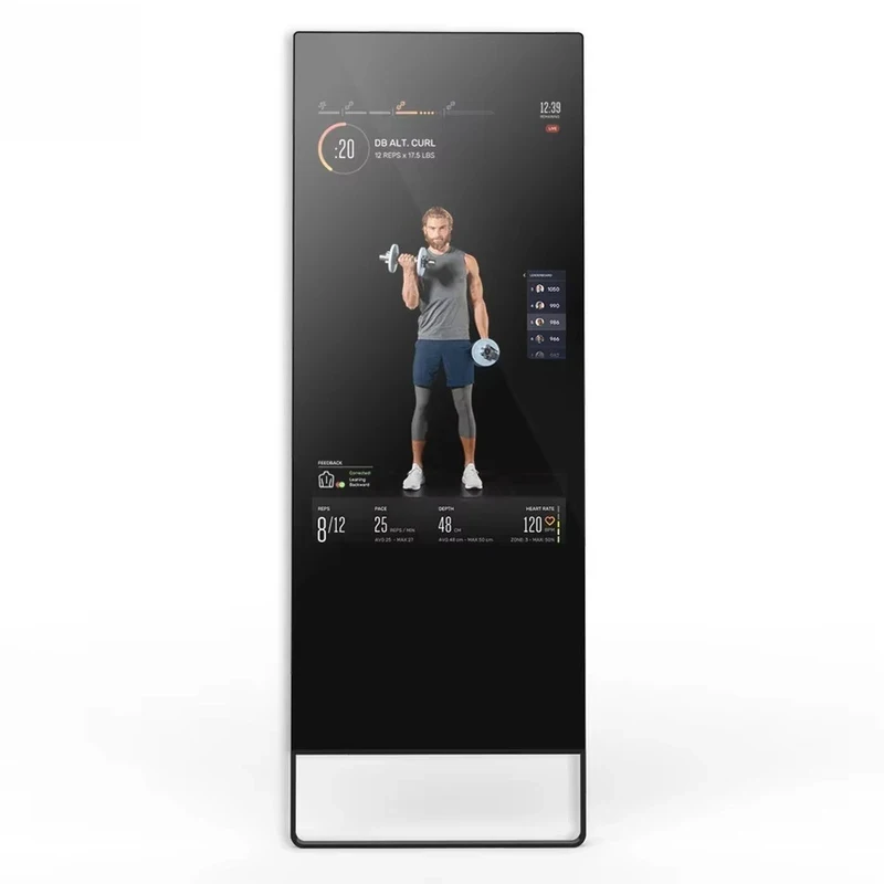 Fitns Mirrors Training Exercise Magic LCD Display Home Office GYM Screen Interactive Workout Mirror Boxing