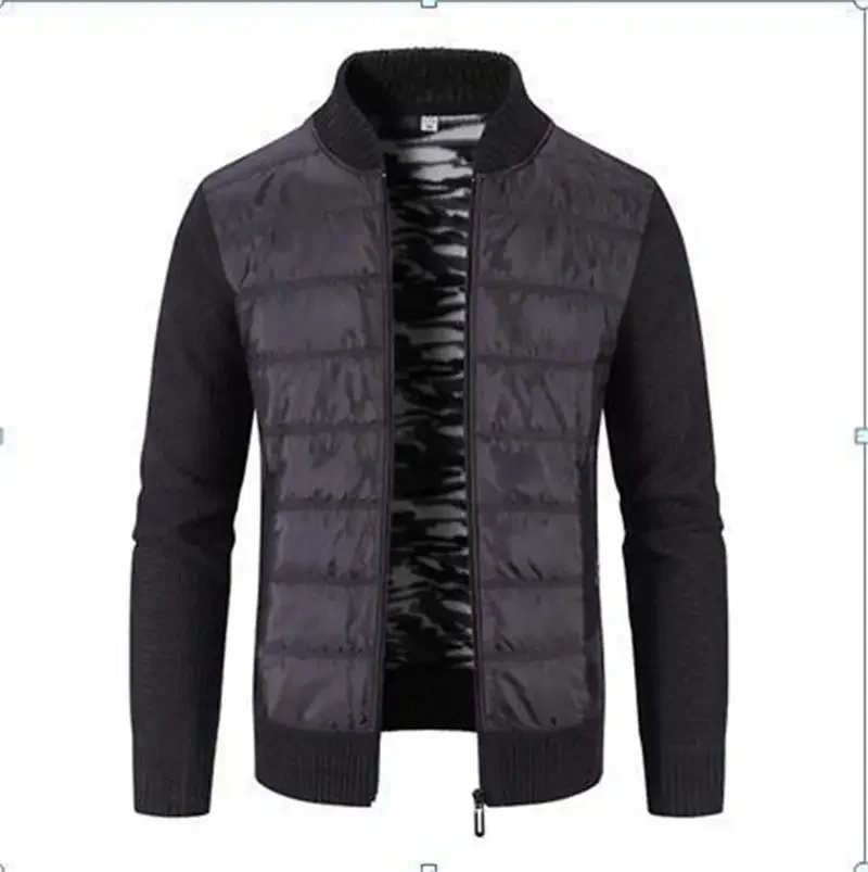 

2023 Men's Knitwear Coat Casual Autumn and Winter High Collar Outer Wear Large Sweater for Men