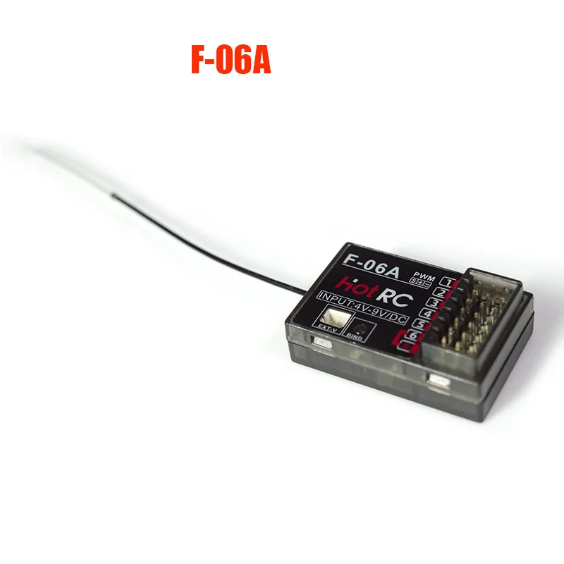 HOTRC 2,4 GHz F-04A F-06A F-08A F-01A F-04AT F-06AT F-08AT F-01AT mit Gyro Licht 4/6/8Ch Rc Empfänger für Hotrc Rc Sender