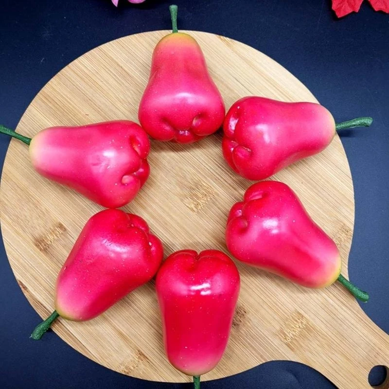 リアルな現実的な人工ワックス-apple-シミュレーションフェイクフルーツモデルホームリビングルームのキャビネットの装飾写真-15ub