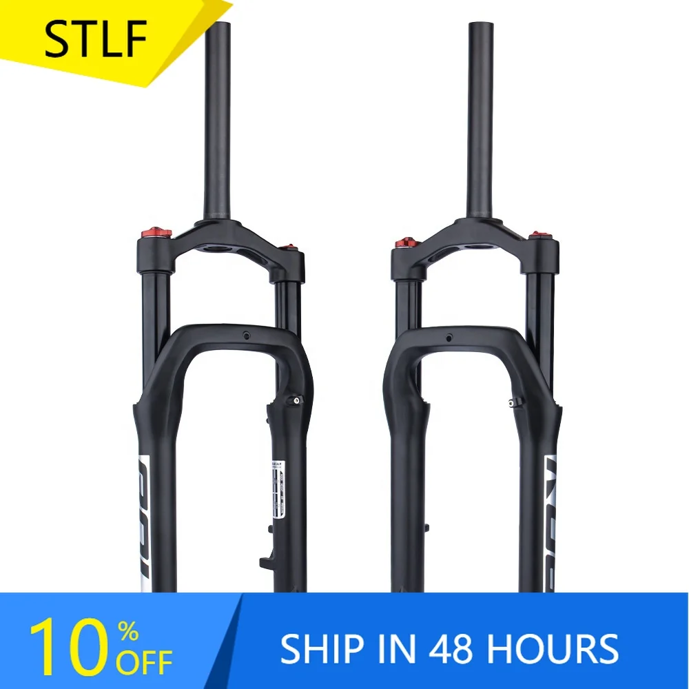STLF BOLANY Snow Beach Bike Front Fork 26x4.0'' Fat Tire Bicycle Magnesium Alloy Shock Air Fork 135mm Bicycle Accessories