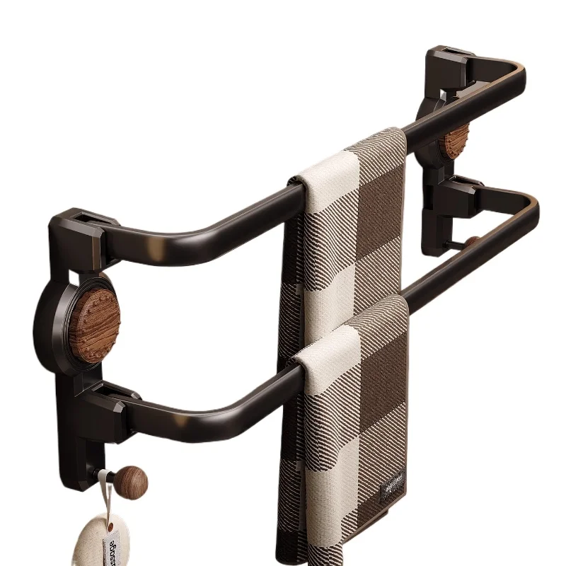 

Suction cup towel rack, toilet free toilet storage rack, wall-mounted bath towel rack