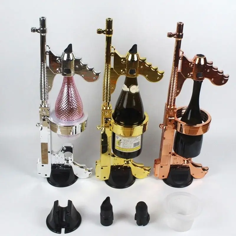 Champagne Bottle Spray Gun With Jet Bottle Pourer, Night Club Party, Lounge Bar Accessories, Cocktail Bar, 3 Colors