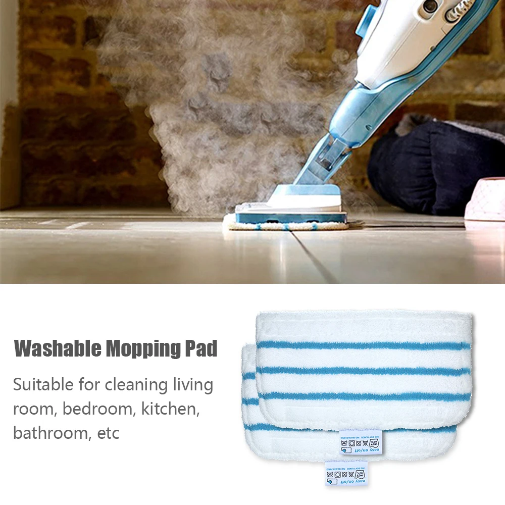 Compatible with Black Decker Steam Mop FSM1610/FSM1630/FSMH13E5/FSMH1321-A9/FSM1616/HSMC1321 Washable Mopping Pad Accessories