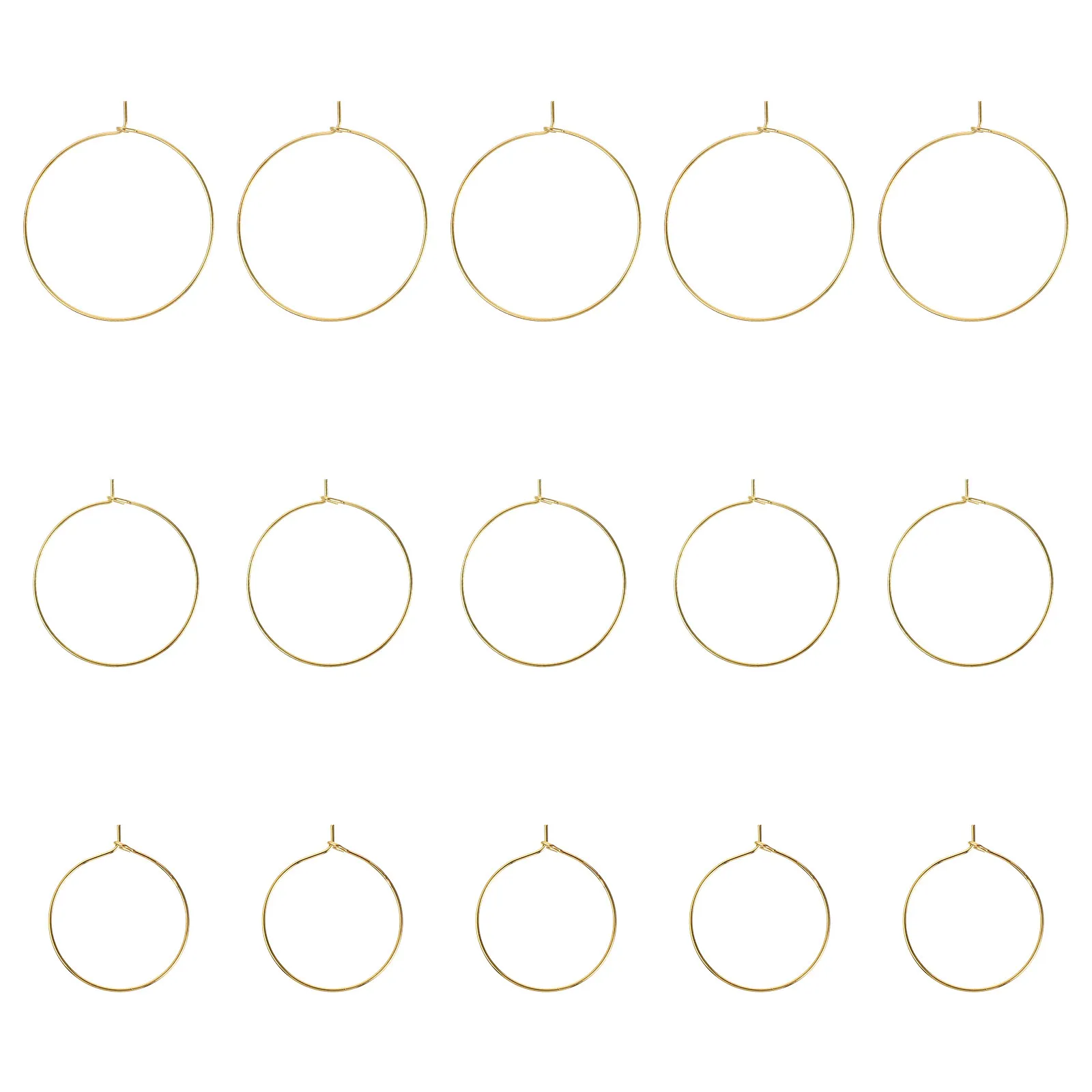 

180Pcs Earring Hoops DIY Jewelry Making Kit Metal Wire Rings for Handmade Earrings Craft Supplies Jewelry Accessories