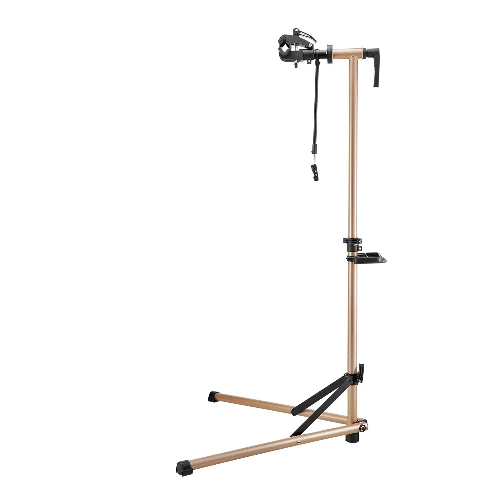 Heavy Duty Repair Stand 88 lb Adjustable Height 41.3 to 59.8 in Foldable Bike Maintenance Rack with Magnetic Tool Tray for mountain and Road Bikes