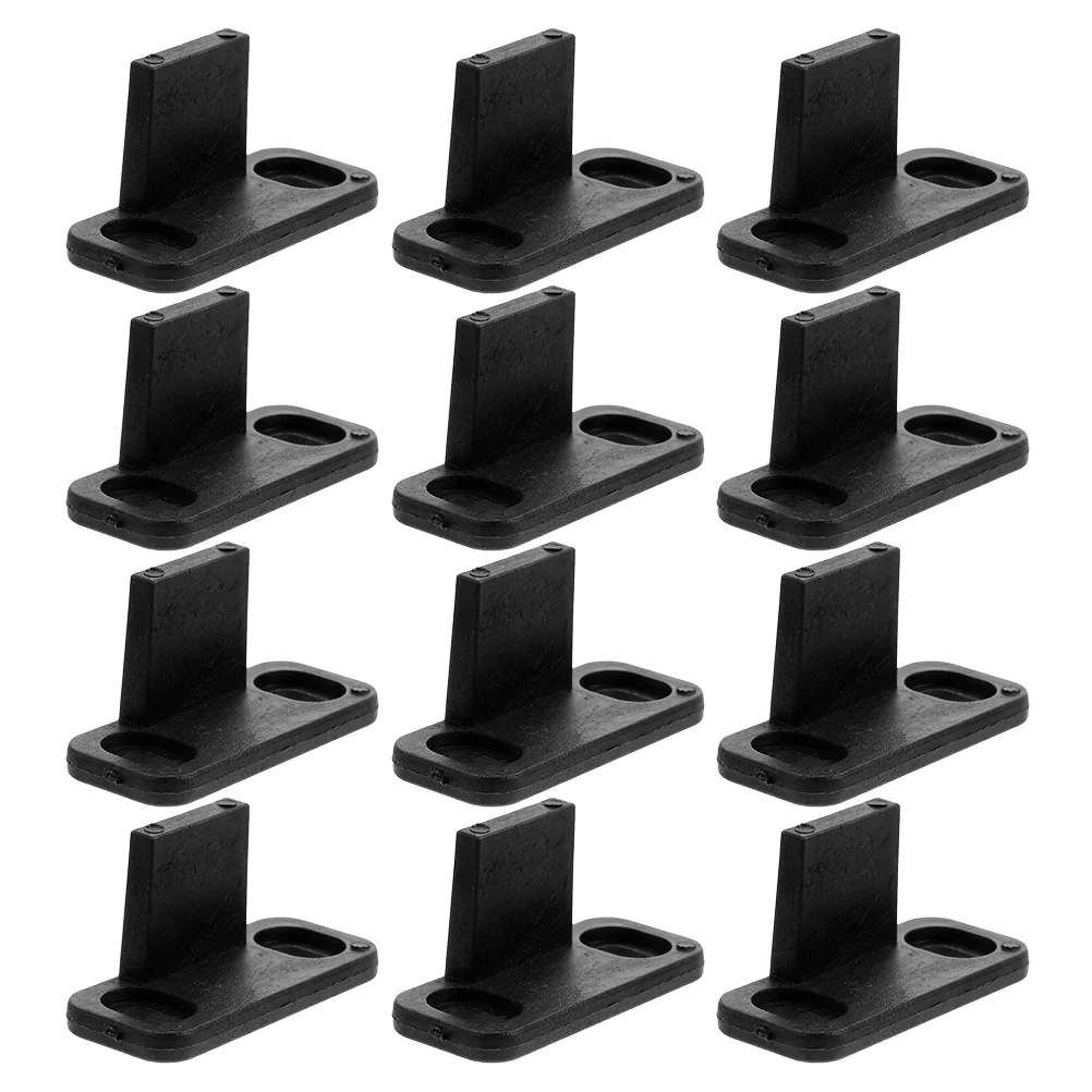 

12pcs Sliding Barn Door Floor Guide L-Shaped Stopper Door Bottom Guide Shower Door Guides for Closet Doors Pocket Doors and Cabi