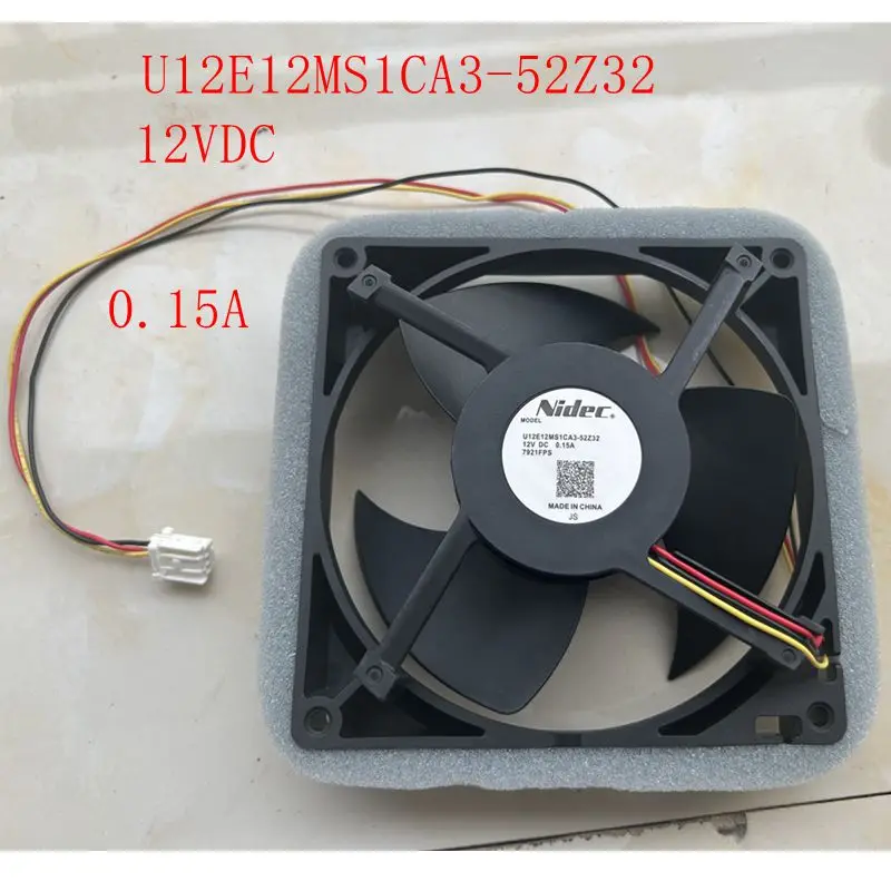 New U12E12MS1CA3-52Z32 DC12V 0.15A Refrigerator Maintenance Fan Motor