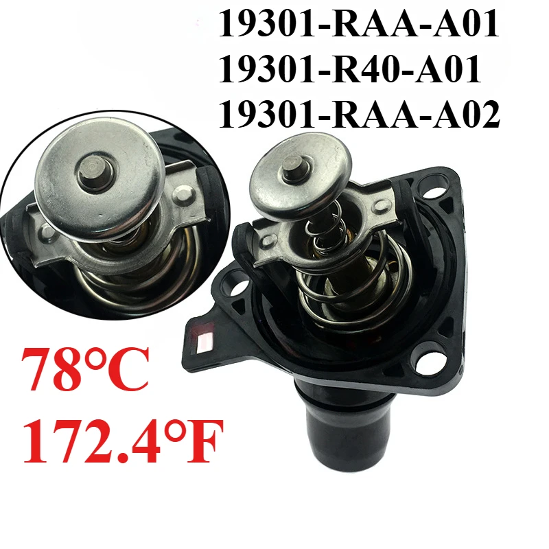 

19301-RAA-A01 19301-R40-A01 19301-RAA-A02 Engine Coolant Thermostat Assembly For Honda Accord Crosstour Element Acura TSX 2.4L