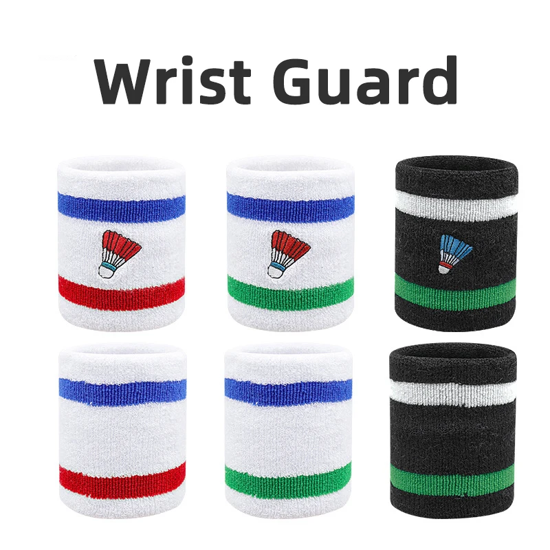 Professional Cotton Badminton Wrist Guard Adults Child Sports Wrist Guard Sweat Absorption Breathable Suitable Fitness Running