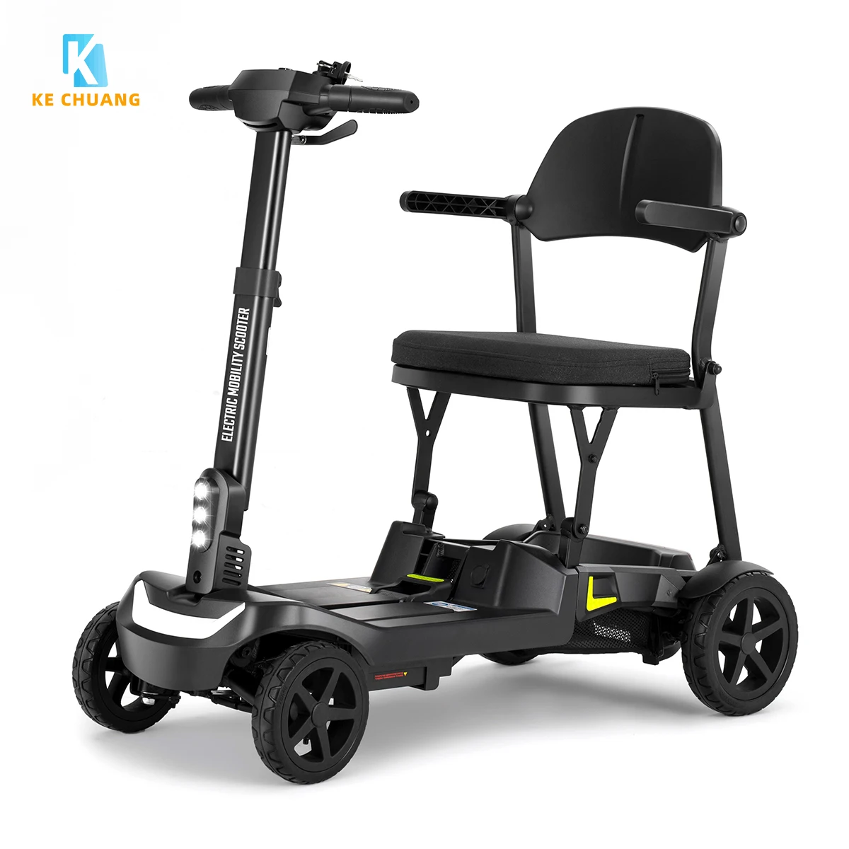 

Wholesale Electronic Black Travel Senior All Terrain 16Kg Lightweight Waterproof Folding 4 Wheel Electric Mobility Scooter 270W