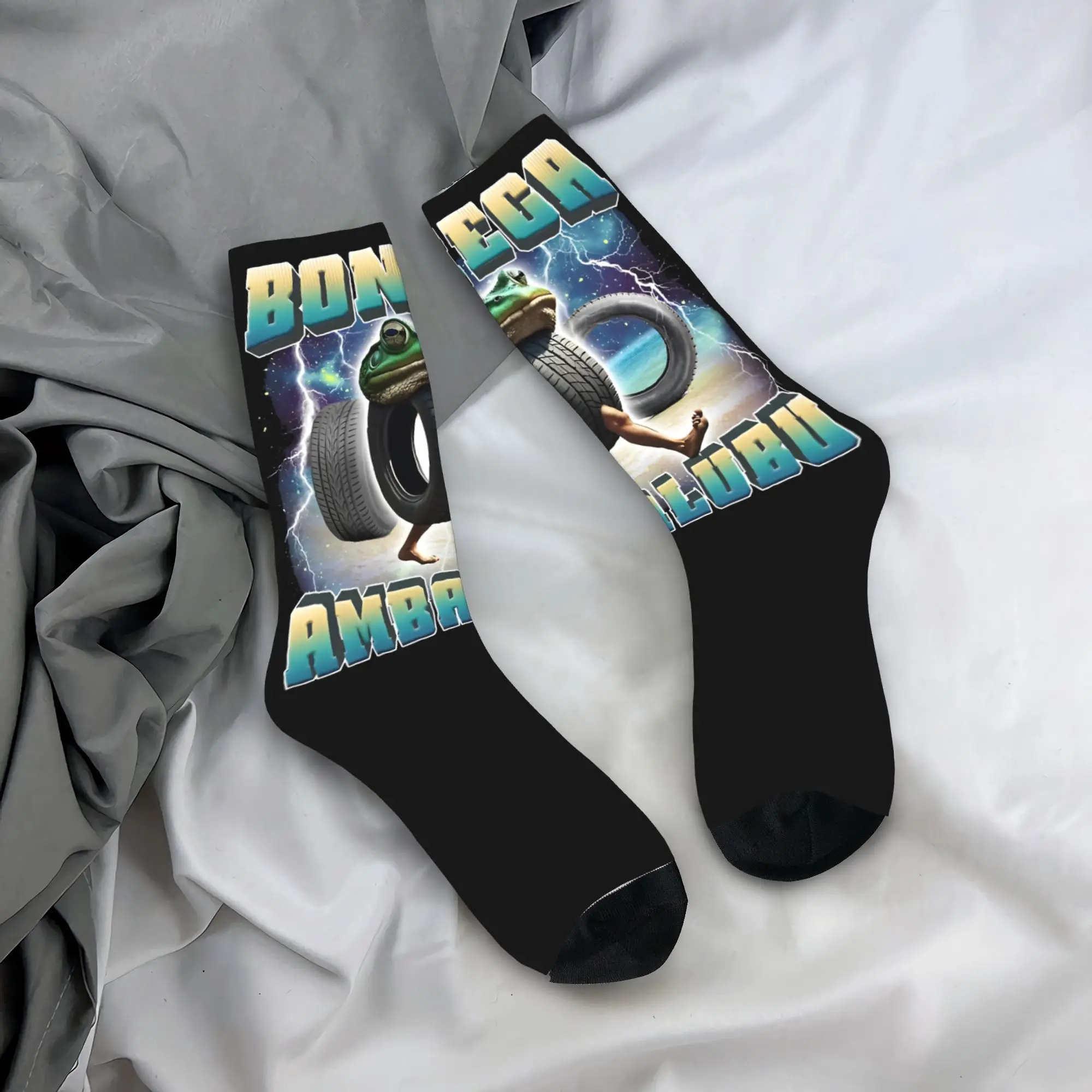 

Модные мужские и женские носки Boneca Ambalubu, забавные итальянские носки Brainrot Meme Merch, милые дышащие носки
