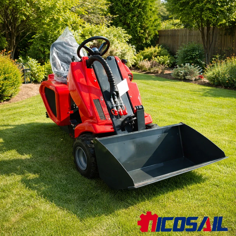 

Hay Bale Handling Mini 3 Wheel Skid Steer Loader Euro 5 Compact For Agricultural Farm with Deposit