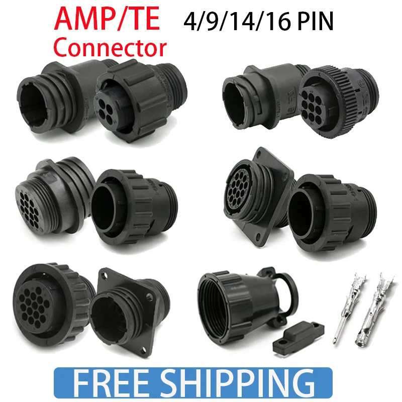 1/5/20Sets AMP/TE Type 4P/9P/14/16Pin SMEMA Auto Sensor Plug Socket SMT Connector 183079 182645 182919 182647 182649 206043-1