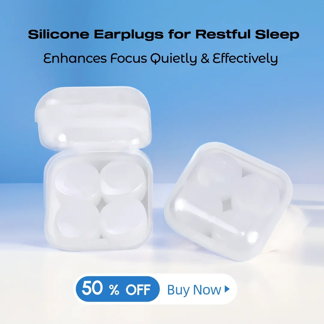 

Earplugs Soft Silicone Waterproof Noise Reduction Anti Lost Reusable Accessory Protect Hearing Swimming Work Anti-Noise EarPlugs