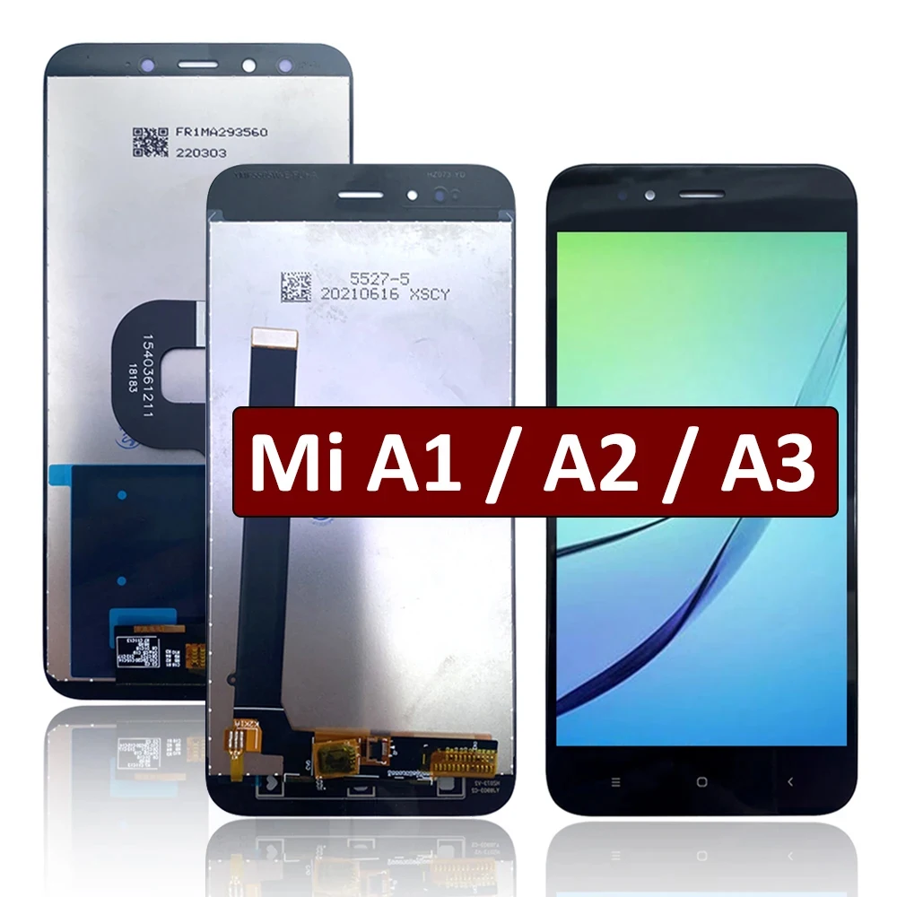 Dla Xiaomi Mi A2 A1 A3 Lite wyświetlacz LCD ekran dotykowy Digitizer do Xiaomi 6X M1804D2SG 5X ekran LCD