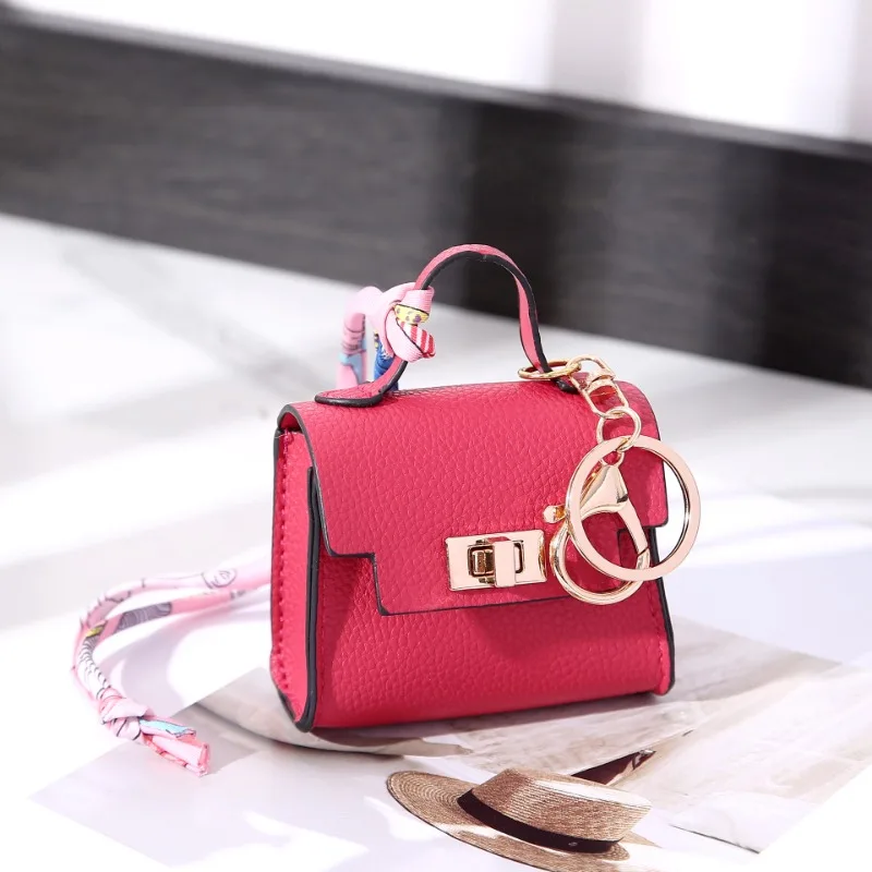 Mini bag pendant, house small bag, light luxury bag, new fashion decoration, red envelope, headphones, charter key bag