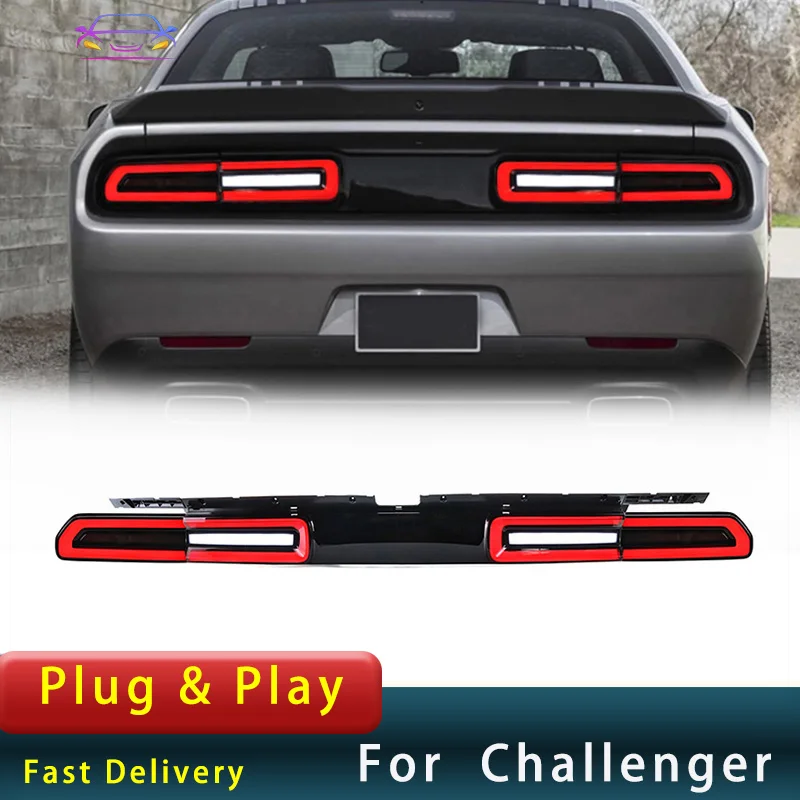 Car Styling  Tail Light for Dodge Challenger  2008-2014 LED Upgrade DRL Turn Signal Tail Lamp Accembly Auto Accessory