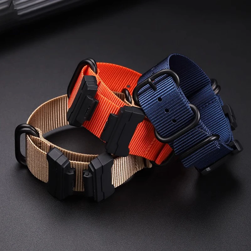 Pulseira de nylon modificada para G-SHOCK casio DW-5600BB/5610 GW-B5600 gw6900 gd120 gm2100 ga110 pulseira de lona masculina