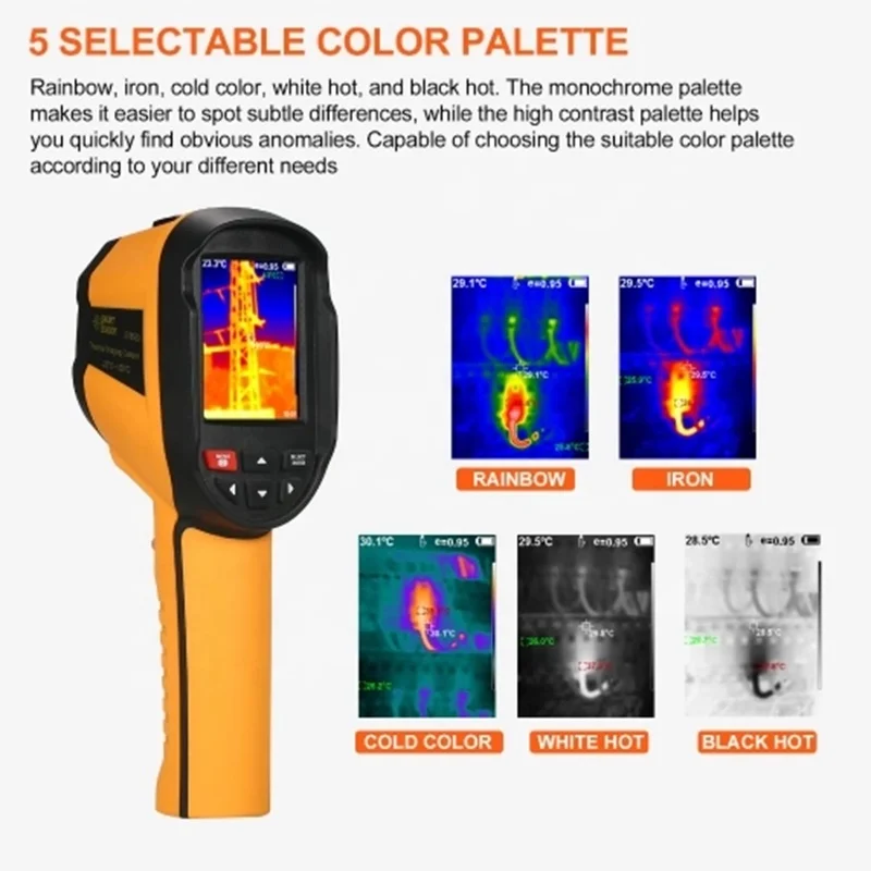 Smart Sensor ST8550 Rechargeable IR Thermal Imager Portable Thermal Imaging Camera with 2.8-inch LCD Screen -25~550 Temp. Range