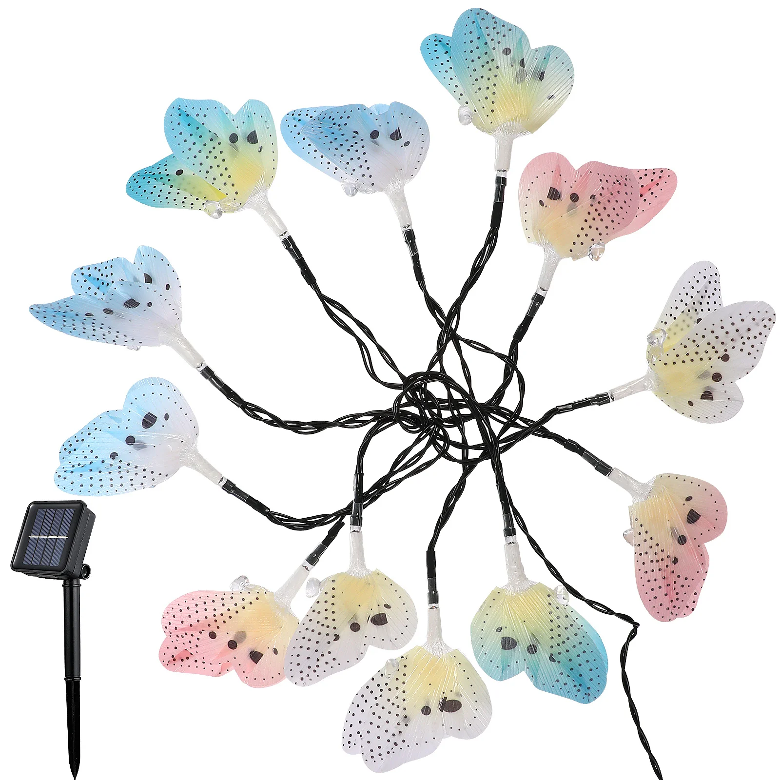 

Lights 12 LEDs Colorful Outdoor Garden Decorations Weatherproof Party Christmas Pergola LED String Lighting