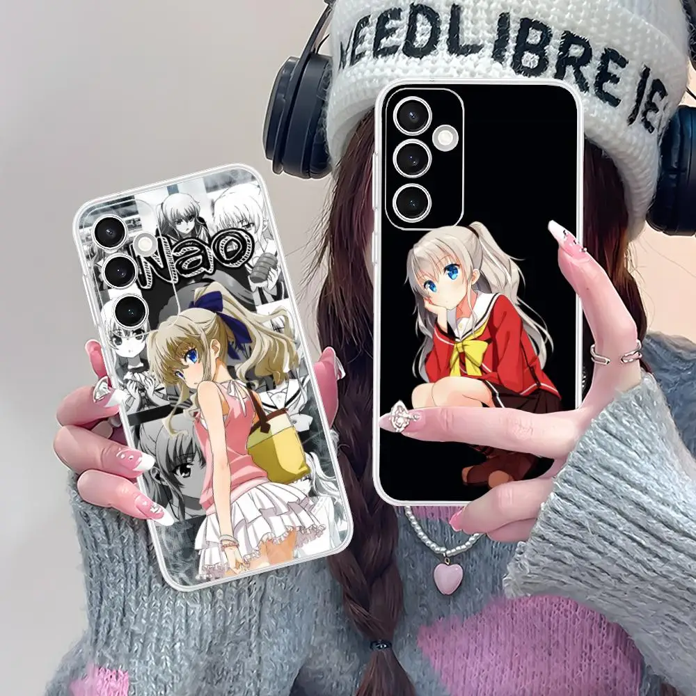Charlotte Tomori Nao Phone Case for Samsung Galaxy S25 S24 S23 S22 S21Plus FE Ultra Soft TPU Clear Shockproof Cover