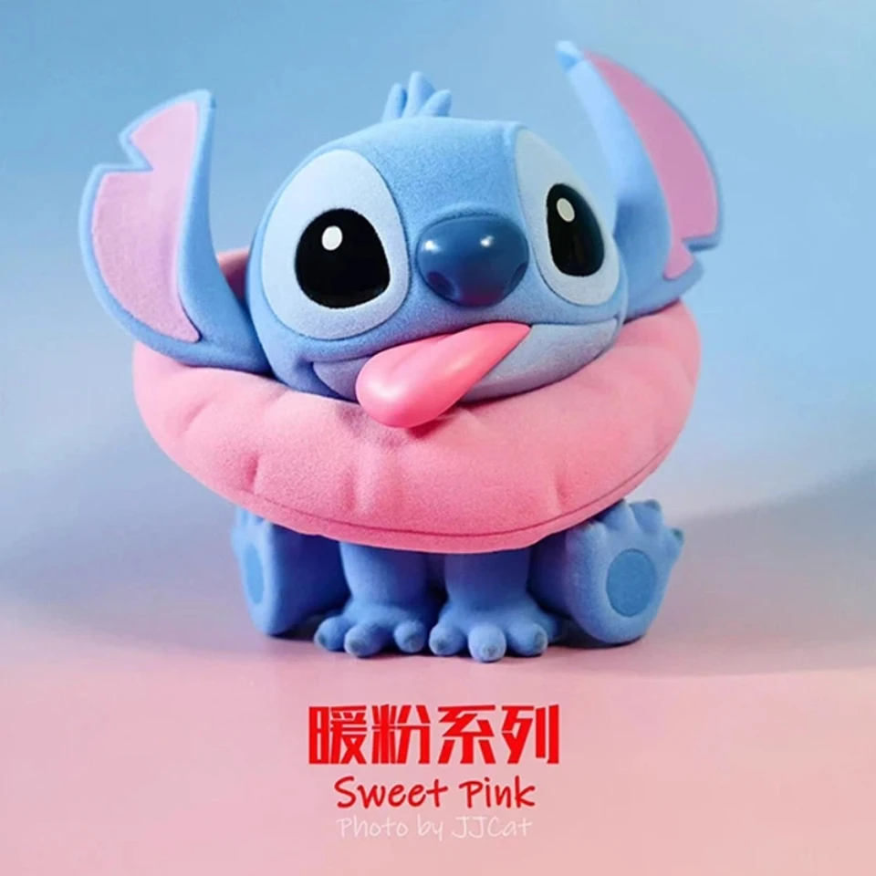 Authentic Disney Stitch Sweet Pink Series Mystery Blind Box Stitch Figurine Cute Stitch Pvc Toy Decorate Desktop Ornaments Gift