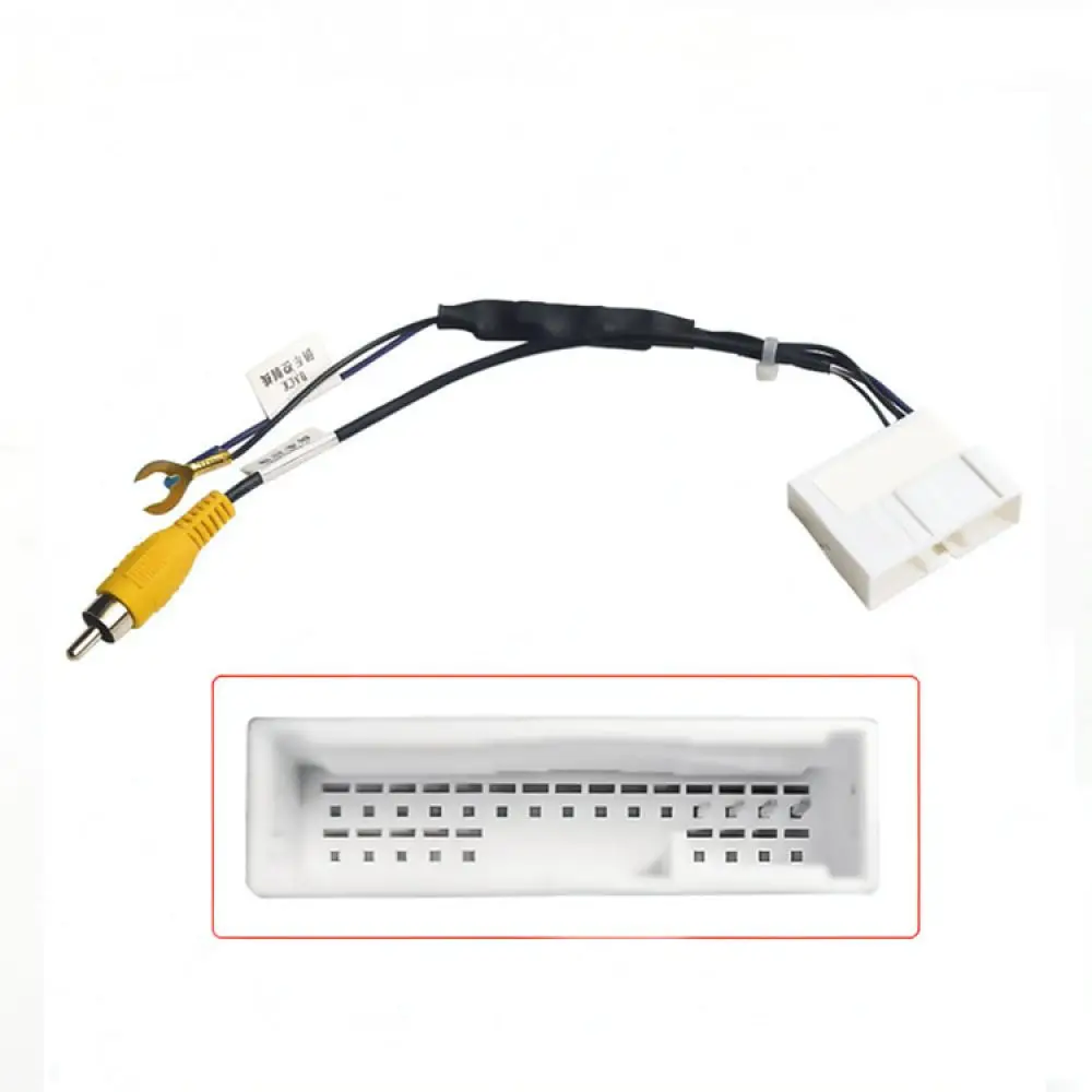 Car Rearview Camera Connection Adapter Cable For Toyota Camry Fortuner 24Pin Harness Wire Reverse Video Input Plug Tool