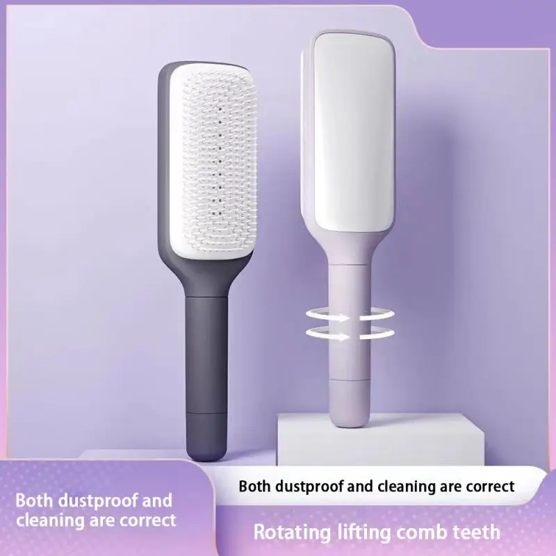 Automatic Cleaning Comb Daily Use Anti-static Telescopic Massage Rotary Lifting Ms. Hair Care/styling Comb Comb Shunfa