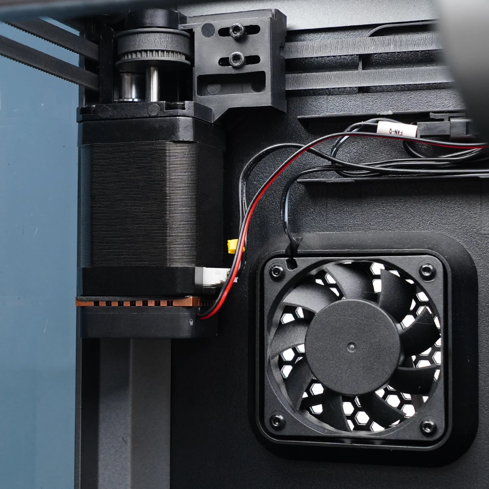 مجموعة مروحة تبريد سريعة لمختبر الخيزران ، محرك السائر Nema17 ، حوض حراري نحاسي نقي للإبداع K1 ، K1C ، K1 Max ، P1P ، P1S ، X ، Y-Axis