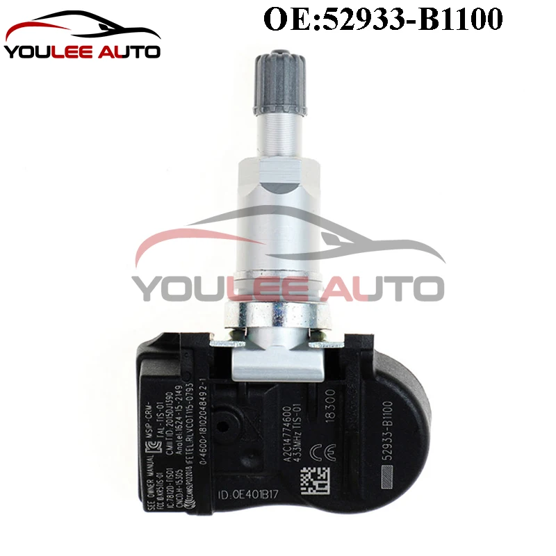 4PCS New 52933-B1100 52933B1100 TPMS Tire Pressure Sensor For Hyundai Santa Fe Equus Genesis Accent Kia Sorento Rio Carens Ceed