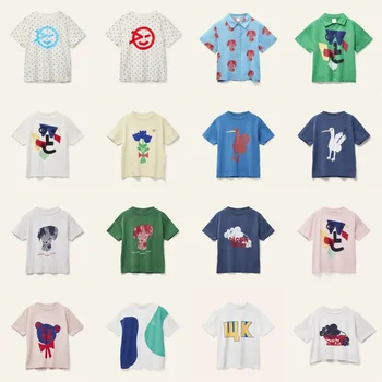 Tshirts Boys Wynken T-shirt Girls Tee Kids Short Sleeve Baby Tops 2025 Ins Designer Boy Clothes Boutique Girls Outfits