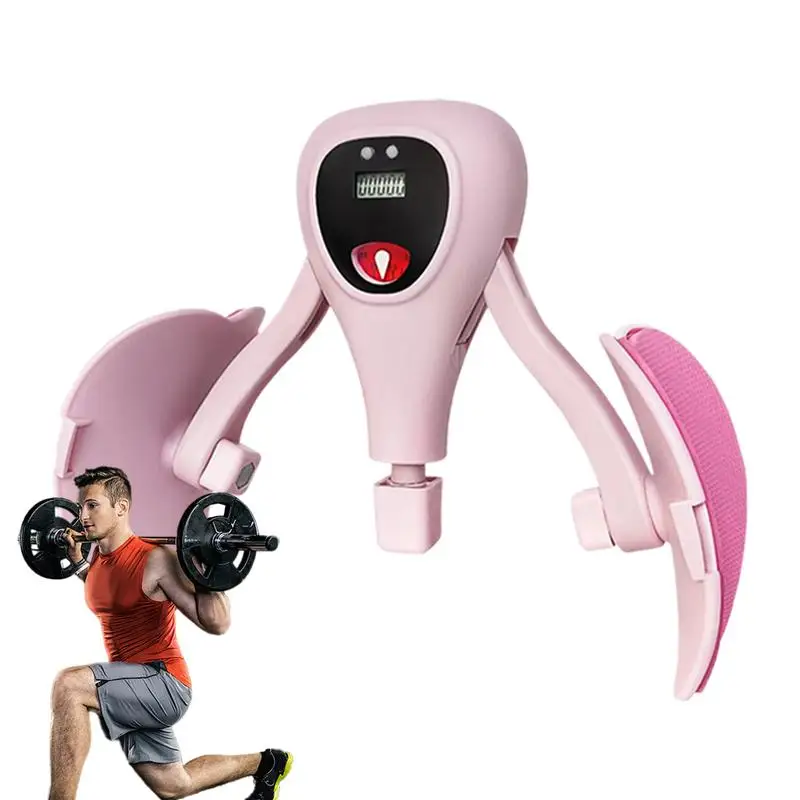 

Inner Thigh Exerciser Adjustable Non-Slip Effective Muscle Strengthener With Digital Display Legs Fitness Accessory Toning Tool