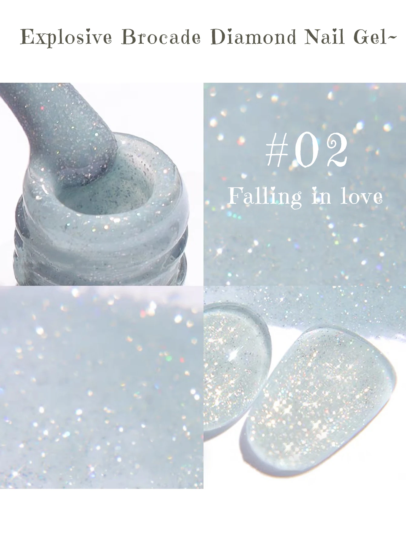 

ZH 12ML 4-Color New Broken Diamond Toe Gel Nail Polish Popular Summer And It Is Special For Popular Phototherapy Glue Nail Art