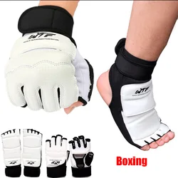 Karate Gloves Fighting Hand Protector Taekwondo Karate Professional Boxing Gloves Karate Training Protector White Equipment