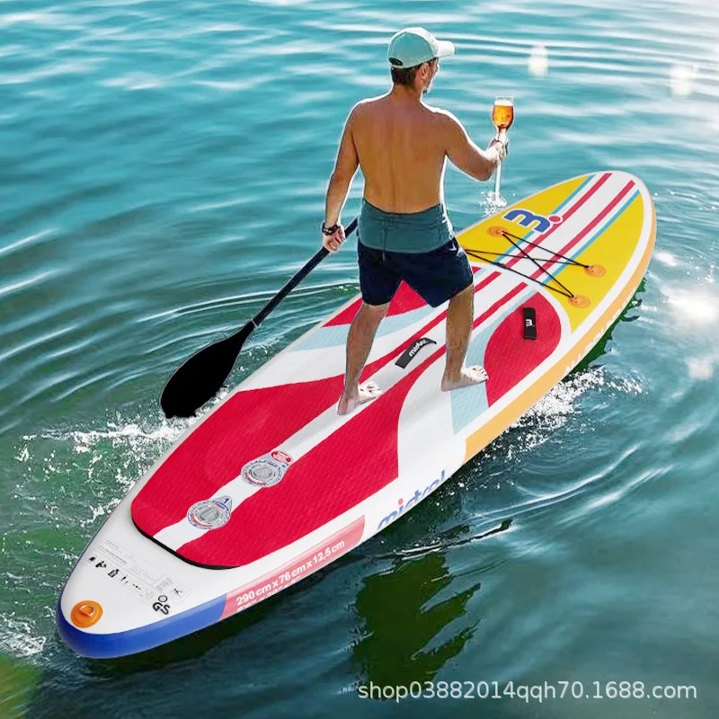Inflatable Paddle Board Surfboard Stand Up Paddle  SUP Water Yoga  Double Air Room Children's Paddle