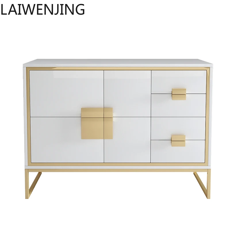 

HLZ Luxury High-End Lacquer Sideboard Post-Modern Minimalist Entryway Cabinet Living Room Home Wall Cabinet
