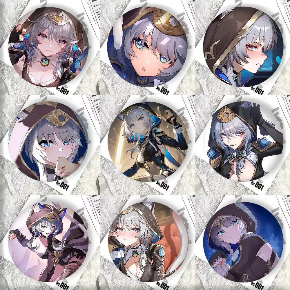 Game Anime Honkai Star Rail Cipher Badges DIY Backpack Clothing Accessories Jewelry Pins