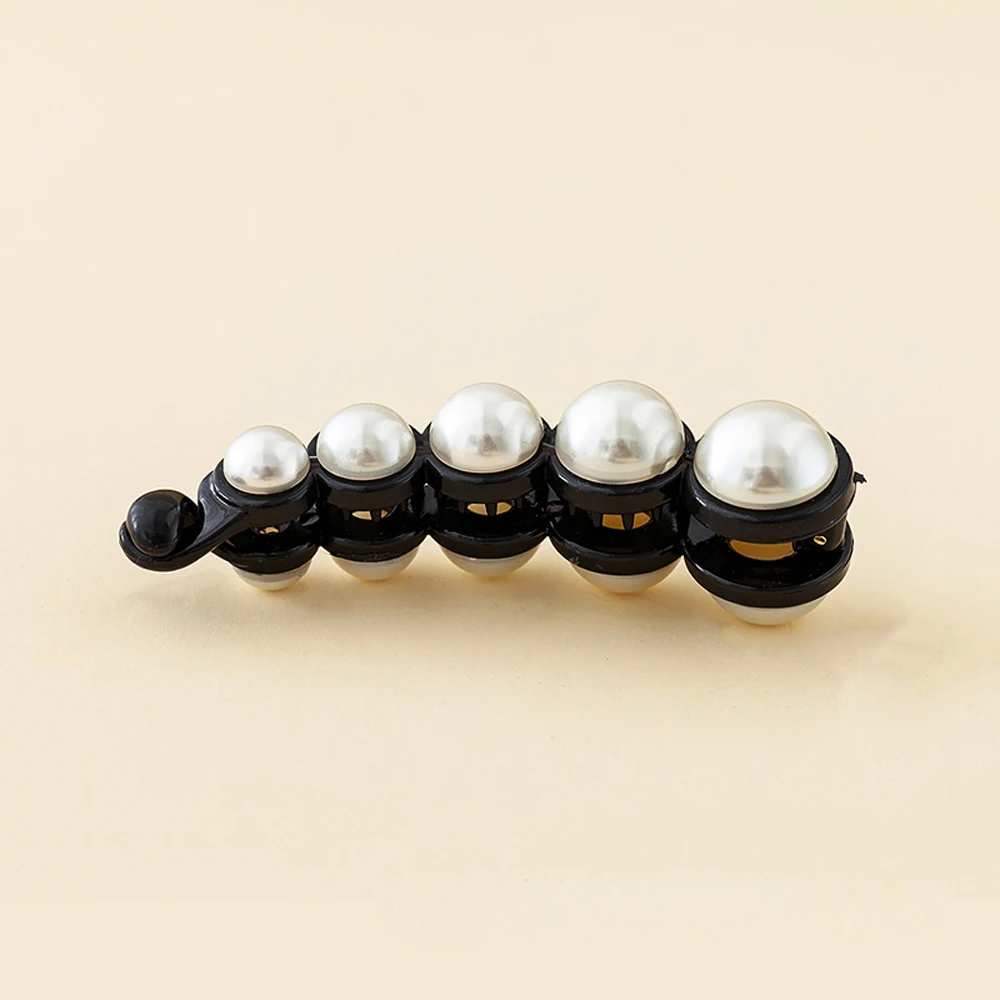 

Hair Accessoires Elegant Geometric Hairpins Women Girls Pearl Barrettes Hair Claws Banana Hair Clips Hair Crabs