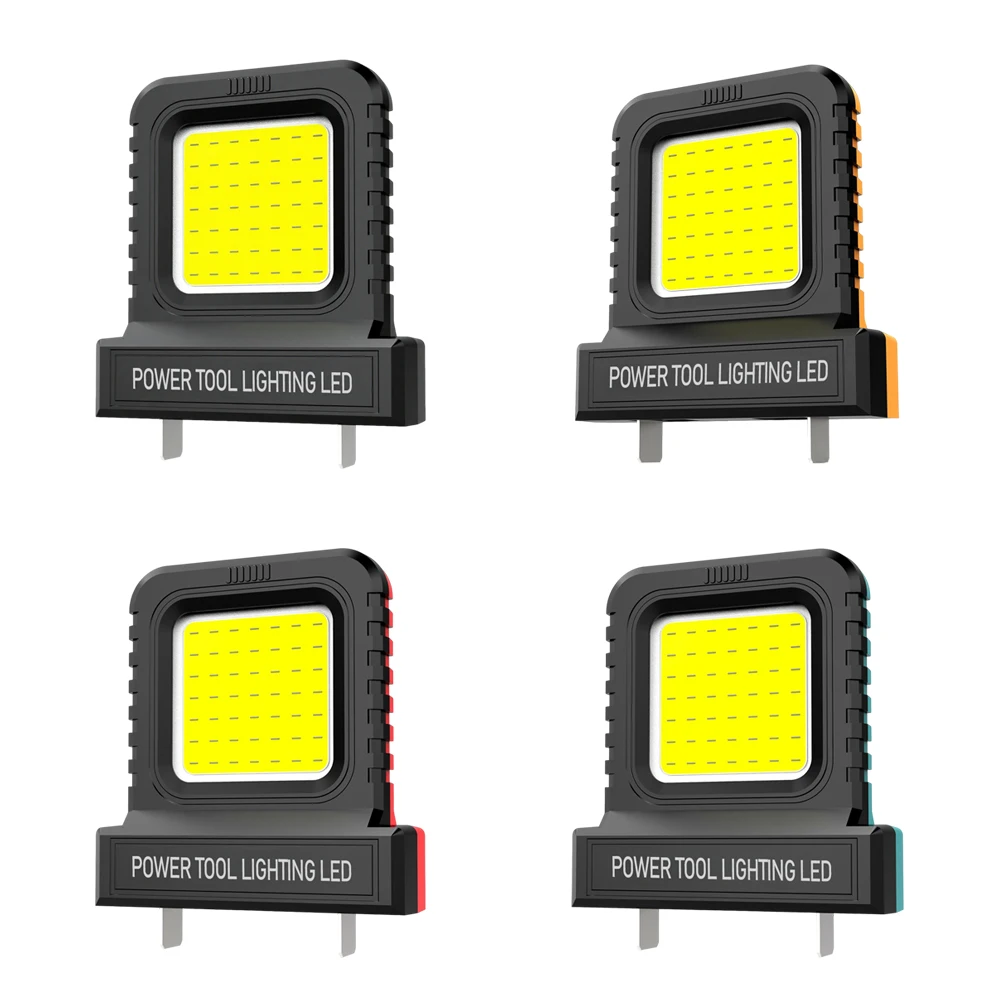 Accessori per elettroutensili Luce da lavoro a LED per Makita per Milwaukee Dewalt Bosch 18V-21V per lampada da campeggio esterna con batteria agli ioni di litio M18